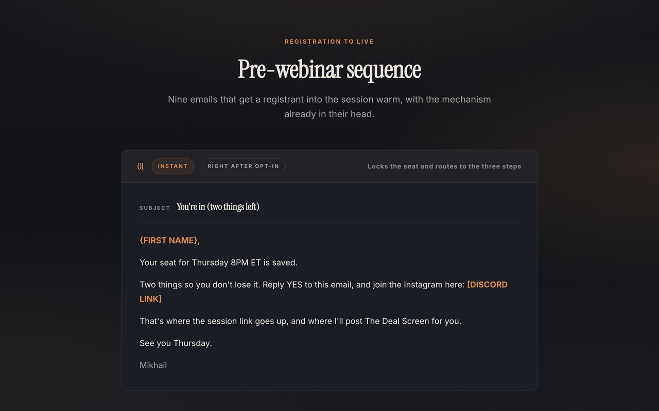 Pre-webinar preview