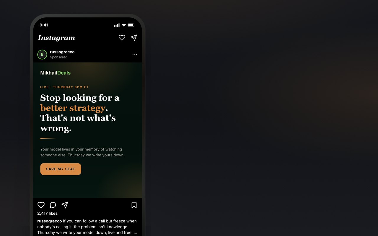 Static ad preview